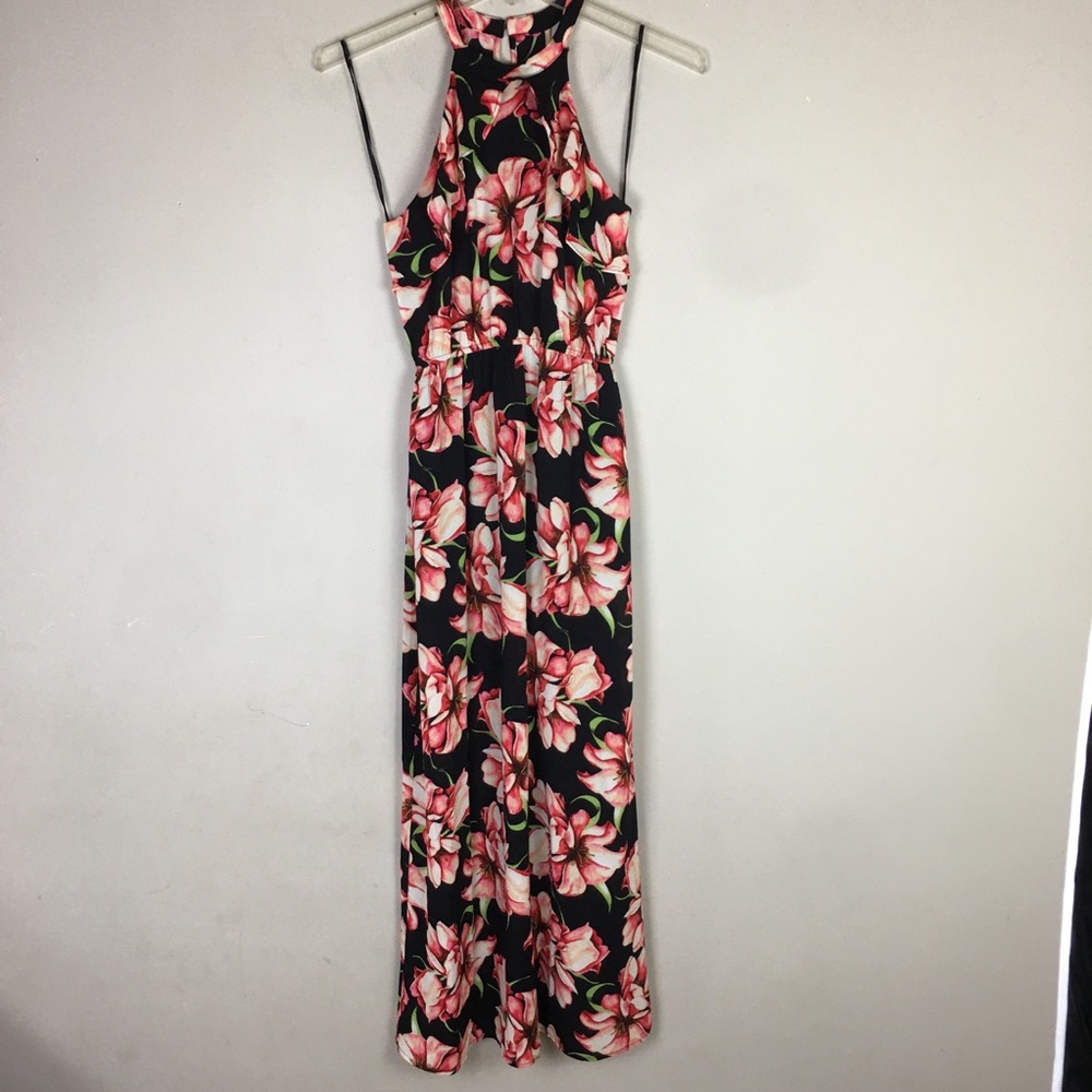 One clothing floral ruffle maxi dress - Picture 2 of 8